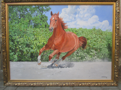 Koně-ručně malované obrazy-stačí zaslat fotografie